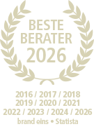brand eins – Beste Berater 2016, 2017, 2018, 2019, 2020, 2021, 2022, 2023, 2024, 2025, 2026
